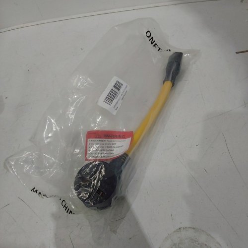 ONETAK PRONG MALE TO 3 PRONG FEMALE RECEPTACLE/DRYER/WELDER POWER CORD ADAPTER - NEMA 6-20P TO 6-30R 3 - YELLOW / BLACK image 2