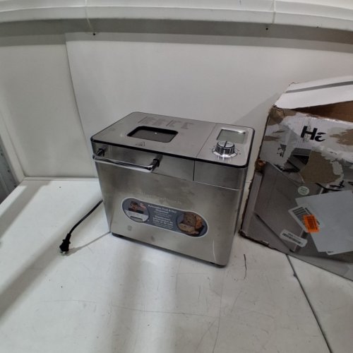HAMILTON BEACH PREMIUM BREAD MAKER WITH AUTO FRUIT/NUT DISPENSER - 3 LOAF SIZES, 3 CRUST SHADES - 550W - SILVER (MODEL: 29890MN) image 5