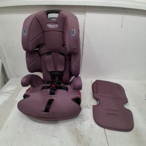 GRACO TRANZITIONS 3-IN-1 LIGHTWEIGHT ADJUSTABLE HEIGHT HARNESS BOOSTER CAR SEAT WITH CUP HOLDERS - 100LB MAX WEIGHT - ELOISE PURPLE (MODEL: 2217080) image 3