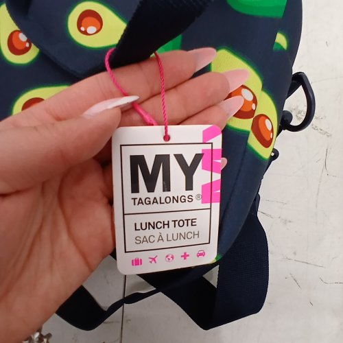 MY TAGALONGS LUNCH TOTE - NAVY/AVACODO PRINT image 2