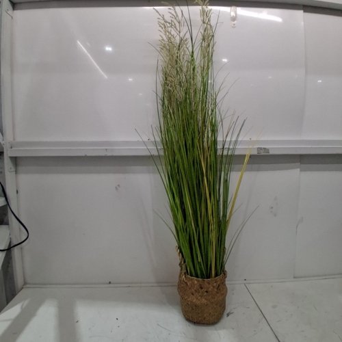 VEVOR ARTIFICIAL POTTED GRASS PLANT - 47" - GREEN (MODEL: SS007) image 2