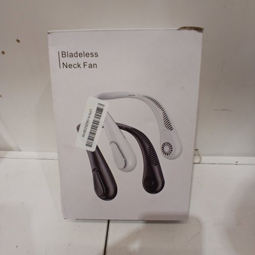 AMACOOL BLADELESS NECK FAN - RECHARGEABLE BATTERY POWERED - 3 SPEEDS - BLACK - (MODEL: HF370) image 3
