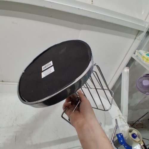 FREE STANDING TOILET PAPER HOLDER AND MAGAZINE RACK - 25" - CHROME image 4