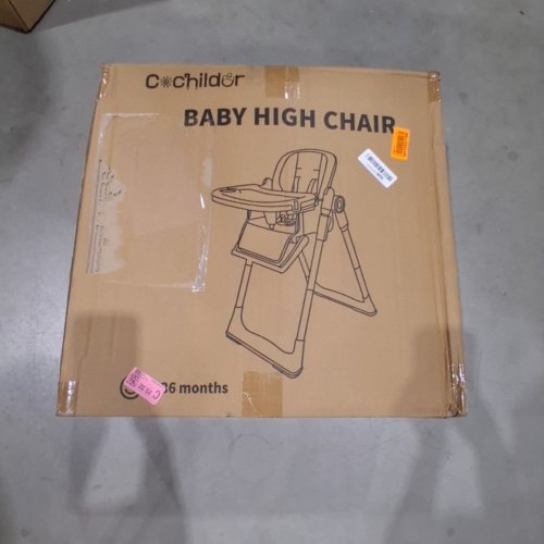 COCHILDOR 3 IN 1 FOLDABLE HIGH CHAIR - 37.8" X 28.74" X 19.29" - BEIGE/WHITE (MODEL: 8122) image 4