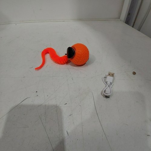 INTERACTIVE RECHARGEABLE SMART MOTION CAT TOY BALL - ORANGE image 3