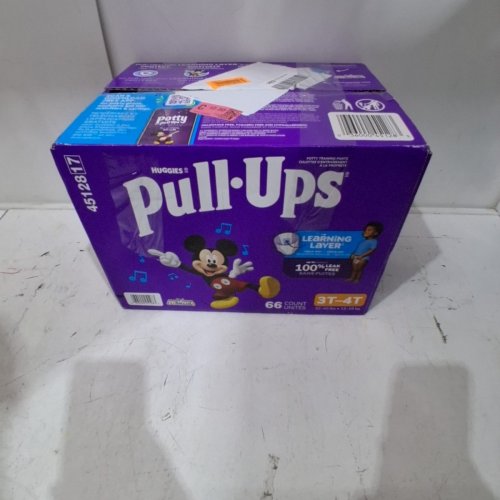 66PK HUGGIES PULL-UPS DISPOSABLE TRAINING PANTS - SIZE 3T-4T - DISNEY MICKEY MOUSE image 3