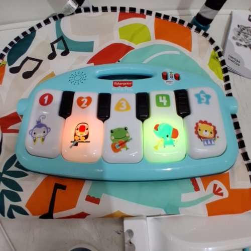 FISHER-PRICE 4-IN-1 BABY GROW KICK & PLAY PIANO GYM & MARACAS (MODEL: HVX56) image 2