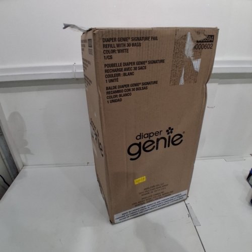 DIAPER GENIE SIGNATURE PAIL HOLDS UP TO 846 NEWBORN DIAPERS PER 2 REFILL - WHITE image 2