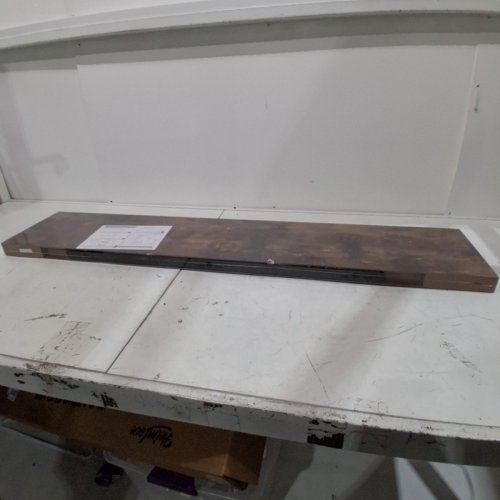 HEIMLOVE FLOATING SHELF - 48" W X 9.3" D X 1.5" H - RUSTIC BROWN image 3