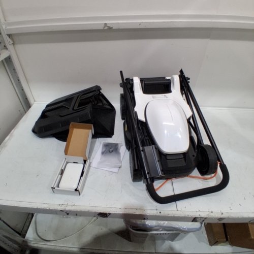 LITHELI U20 CORDLESS BRUSHLESS LAWN MOWER - 20V - 8GAL GRASS BAG - 13" PATH - WHITE/BLACK (MODEL: EGT010159) image 3
