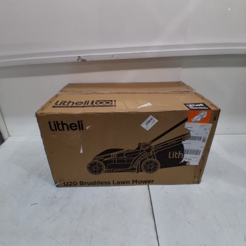 LITHELI U20 CORDLESS BRUSHLESS LAWN MOWER - 20V - 8GAL GRASS BAG - 13" PATH - WHITE/BLACK (MODEL: EGT010159) image 8