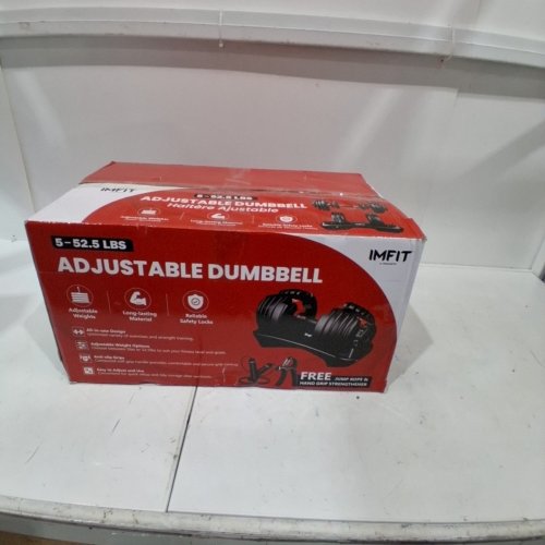 IMFIT ADJUSTABLE DUMBBELL (ADJUSTS 5LB - 52.5LB) - BLACK (MODEL: DUMBLE1 5LB-52.5LB) image 4