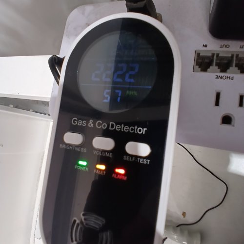 2PK 5-IN-1 KH ALERT PLUG IN CARBON MONOXIDE DETECTOR AND NATURAL GAS DETECTOR - WHITE (MODEL:KH168) image 2