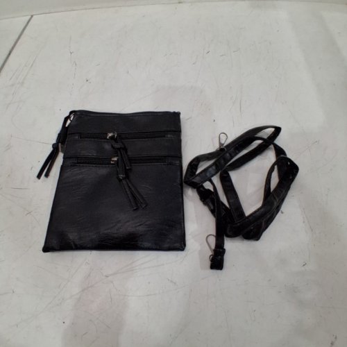 WOMAN'S CROSSBODY GENUINE LEATHER PURSE - BLACK image 3
