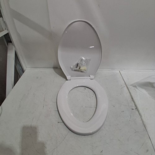 CENTOCO ELONGATED SLOW CLOSE TOILET SEAT - 18" - WHITE (MODEL: DS1700SC-301) image 2