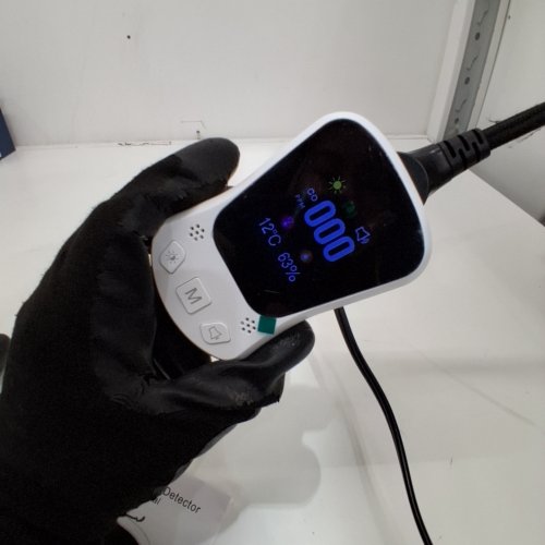 CARBON MONOXIDE DETECTOR PLUG-IN WALL WITH LCD DISPLAY - BLACK/WHITE (MODEL: MY-S17) image 2