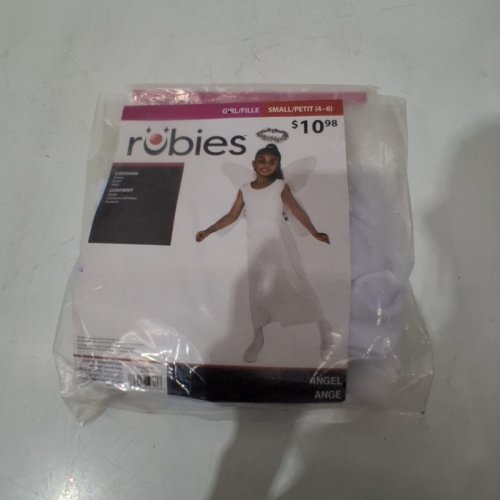 3PC GIRLS RUBIES ANGEL COSTUME - SMALL (4-6) - WHITE (STYLE: 887749) image 2