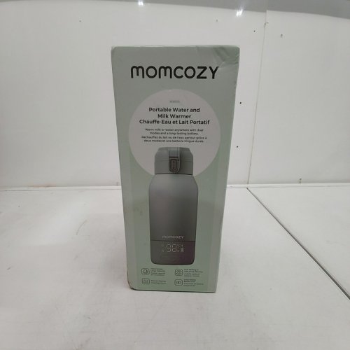MOMCOZY PORTABLE BEVERAGE WARMER WITH DUAL HEATING MODES FOR BREAST MILK & WATER - 17OZ CAPACITY - PALE GREEN (MODEL: MW05) image 2