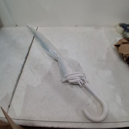 BUBBLE CLEAR UMBRELLA - 32" - CLEAR/WHITE image 2