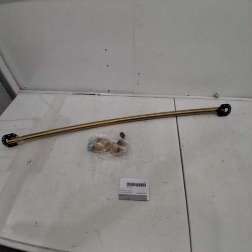 MOEN ADJUSTABLE LENGTH CURVED SHOWER ROD - 54"-72" - BRUSHED GOLD (MODEL: INS10796) image 2