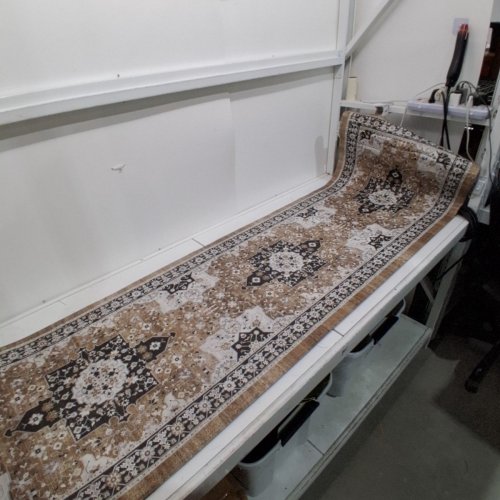 DEXI ANTI-FATIGUE VINTAGE FLORAL NON-SLIP HALLWAY RUNNER RUG - 3FT X 7FT - BROWN image 2