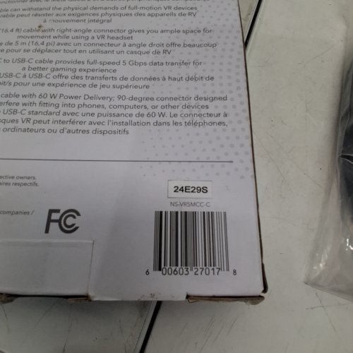 INSIGNIA USB-C VR HEADSET CABLE - 16.4FT, 5 GBPS, 60W - BLACK (MODEL: NS-VR5MCC-C) image 3
