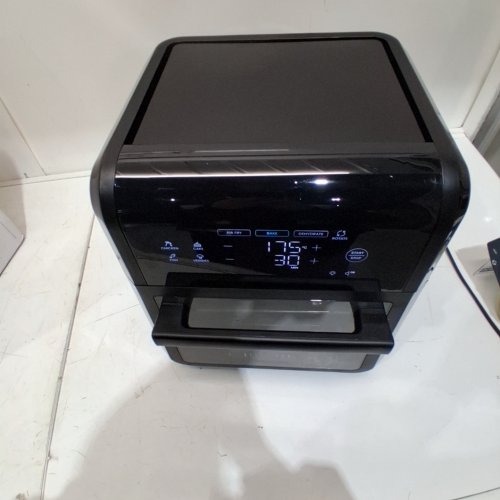 CHEFMAN 6-IN-1 DIGITAL ROTISSERIE AIR FRYER OVEN & DEHYDRATOR WITH TOUCHSCREEN & DISHWASHER SAFE ACCESSORIES - 12QT CAPACITY, 1700W - BLACK (MODEL: RJ38-RDO-V12-CA) image 2