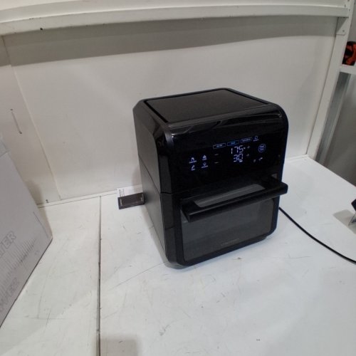 CHEFMAN 6-IN-1 DIGITAL ROTISSERIE AIR FRYER OVEN & DEHYDRATOR WITH TOUCHSCREEN & DISHWASHER SAFE ACCESSORIES - 12QT CAPACITY, 1700W - BLACK (MODEL: RJ38-RDO-V12-CA) image 3