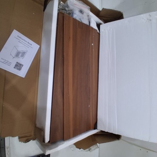 2-DOOR STORAGE CABINET - 78CM X 38.5CM X 85.5CM - WALNUT (ITEM: 66320) image 3