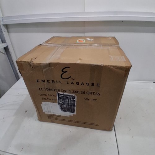 EMERIL LAGASSE STAINLESS STEEL EXTRA LARGE AIR FRYER CONVECTION TOASTER OVEN WITH FRENCH DOORS - 26QT - SILVER (MODEL: FAFO-001) image 8
