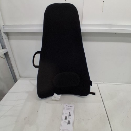 OBUSFORME HIGHBACK BACKREST SUPPORT WITH LUMBAR SUPPORT & CHAIR STRAPS - 18" X 7" X 31" - BLACK (MODEL: HB-BLK-CBC) image 2