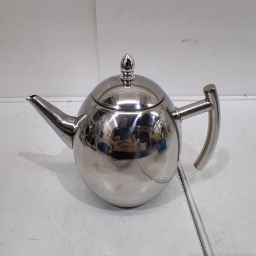 HAO ZHU SHOU STAINLESS STEEL TEAPOT WITH INFUSER - 1500 ML - SILVER (MODEL: GH-220) image 3