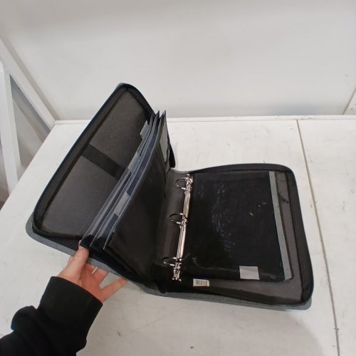 HILROY DOUBLE BOOSTER D-RING ZIPPER BINDER WITH MULTIPLE POCKETS & PEN HOLDERS - 2" - GREY (MODEL:4304982) image 4