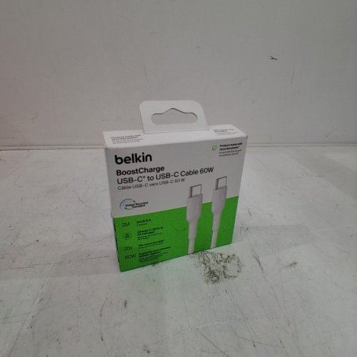 BELKIN BOOSTCHARGE USB-C TO USB-C CABLE - 2M/6.6FT, 60W - WHITE image 5