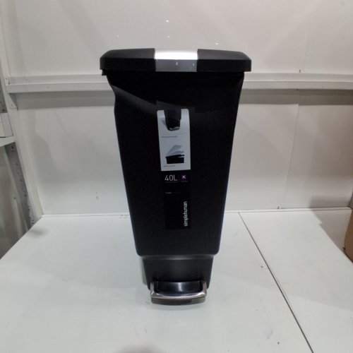 SIMPLEHUMAN INDOOR STEP TRASH CAN - 40L - BLACK (MODEL: CW1361) image 2