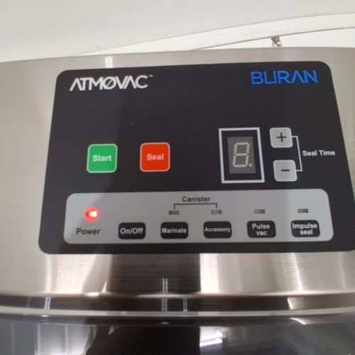 ATMOVAC VACUUM SEALER - 16" SEAL BAR, 550W, 110-120 V - SILVER (MODEL: BURAN) image 2