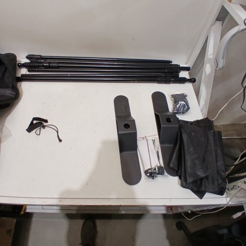 EMART ADJUSTABLE PHOTO BACKDROP STAND KIT - 10FT X 7FT - BLACK image 2