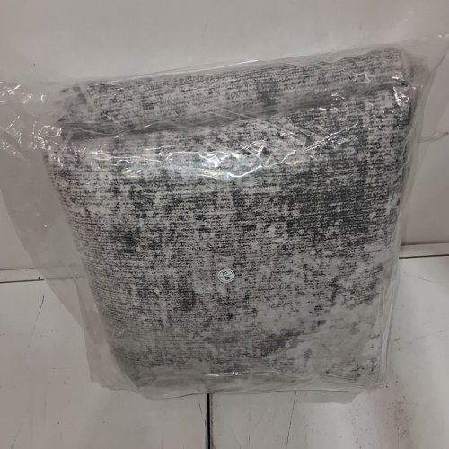 BERTHMEER MODERN ABSTRACT WASHABLE NON-SLIP BATH RUG - 4FT X 6FT - GRAY (MODEL: X23IU0044-246C-W) image 3