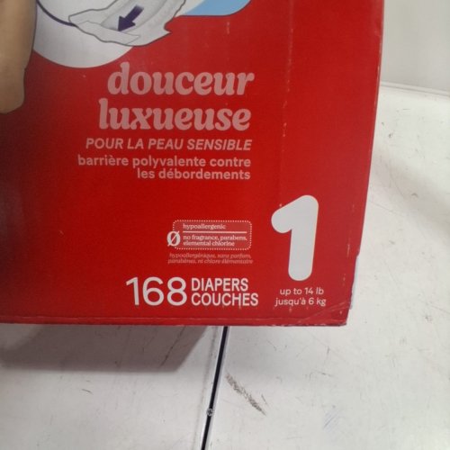 168PK HUGGIES SNUG & DRY DISPOSABLE BABY DIAPERS - SIZE 1 - DISNEY WINNIE THE POOH image 3