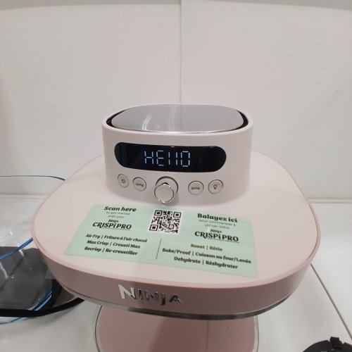 NINJA CRISPI PRO 6-IN-1 GLASS AIR FRYER COOKING SYSTEM - 2.5QT/6QT - ROSE QUARTZ (MODEL: AS101CRS) image 2