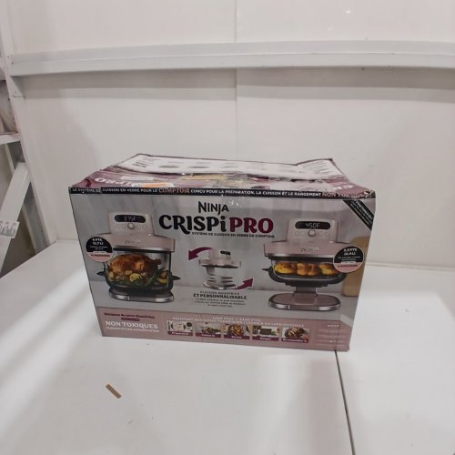 NINJA CRISPI PRO 6-IN-1 GLASS AIR FRYER COOKING SYSTEM - 2.5QT/6QT - ROSE QUARTZ (MODEL: AS101CRS) image 5