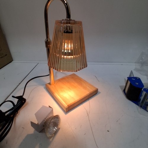 SINGRING CANDLE WARMER LAMP WITH ADJUSTABLE LIGHT -10" -13" - CHAMPAGNE GOLD image 2