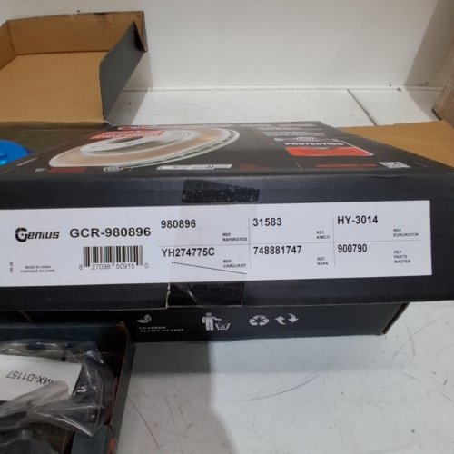 2 GENIUS REAR DISC BRAKE ROTORS FOR HYUNDAI AND KIA MODELS (MODEL: GCR-980896) image 3