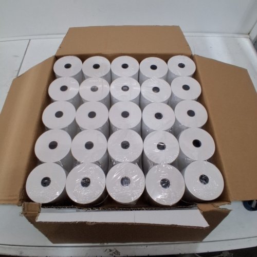 50PK RECEIPT PAPER ROLLS 2-1/4" - white image 2