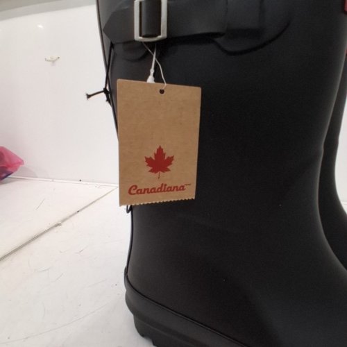 WOMEN'S CANADIANA RUBBER RAIN BOOTS - SIZE 11 - BLACK (STYLE: 27KATY24) image 7