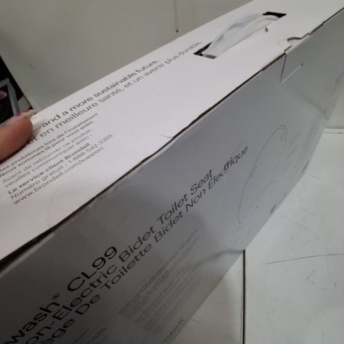BRONDELL SWASH ELONGATED NON-ELECTRIC BIDET TOILET SEAT - 20” X 14” X 2.5” - WHITE (MODEL: CL99-EW) image 3