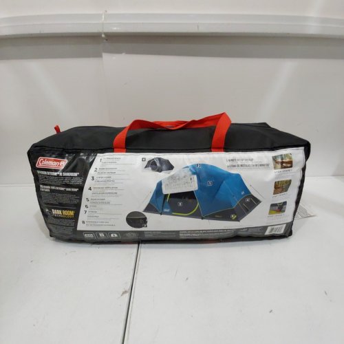 COLEMAN SKYDOME XL 10-PERSON CAMPING TENT WITH DARK ROOM TECHNOLOGY - BLUE/GREY/YELLOW (MODEL: 2161404) image 6