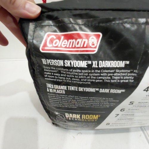 COLEMAN SKYDOME XL 10-PERSON CAMPING TENT WITH DARK ROOM TECHNOLOGY - BLUE/GREY/YELLOW (MODEL: 2161404) image 7