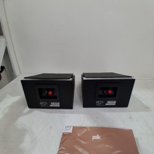 2PK POLK MONITOR XT90 HI-RES HEIGHT SPEAKER PAIR FOR 3D SOUND EFFECT WITH 4" DYNAMICALLY BALANCED WOOFER - DOLBY ATMOS-CERTIFIED, DTS:X AND DTS VIRTUAL:X COMPATIBLE - MIDNIGHT BLACK (MODEL: XT90) image 5