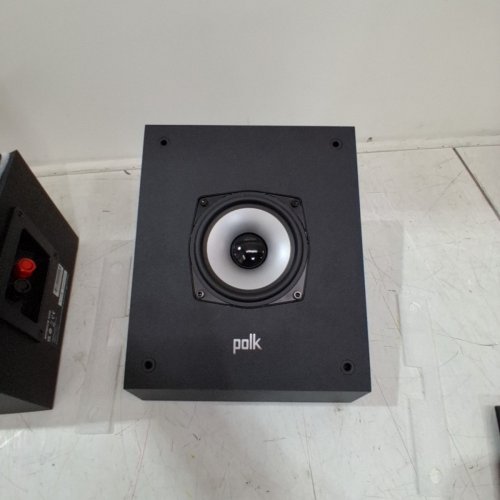 2PK POLK MONITOR XT90 HI-RES HEIGHT SPEAKER PAIR FOR 3D SOUND EFFECT WITH 4" DYNAMICALLY BALANCED WOOFER - DOLBY ATMOS-CERTIFIED, DTS:X AND DTS VIRTUAL:X COMPATIBLE - MIDNIGHT BLACK (MODEL: XT90) image 7